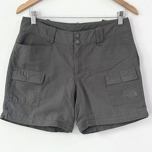 The North Face Green Cargo Shorts Durable Outdoor Wear